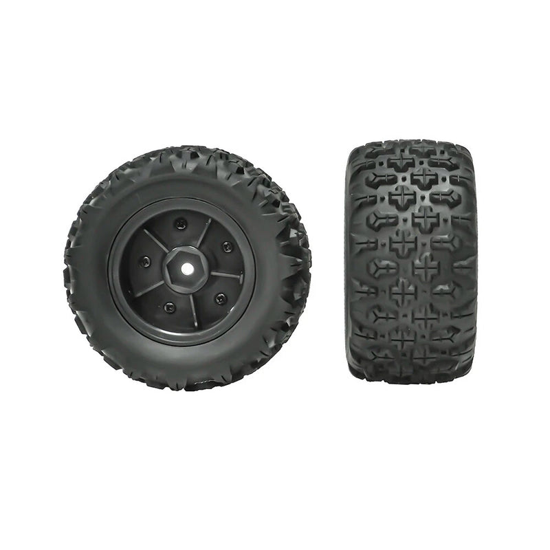 4PCS 12mm Hex RC Car Wheel Tires for MJX 1/14 14209 14210 1/16 16207 16208 16209 16210 M162 M163 H16E SCY 1/16 RC Car Parts