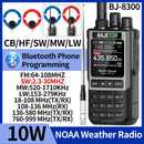 Bajeton BJ-8300 10W Multi Band Handheld Radio bluetooth Programmable NOAA Weather Alert Spectrum Analyzer SW MW LW AM SSB CB Transceiver Two-way Radio Walkie Talkie