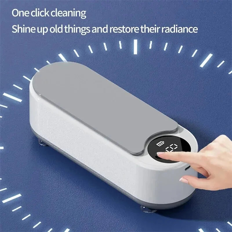 45KHZ High Frequency Ultrasonic Multi-Function Household Cleaning Machine 360 Deep Cleaning for Glasses Jewelry Watch