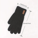Unisex Alpaca Gloves Men's Warm Gloves For Winter Touch Screen Plus Velvet Thickened Cold-Proof And Warm Wool Knitted Gloves Compatible, Ideal For Winter, Office, Travel, Cycling