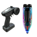 JJRC-S25-YW 2.4G High-Speed RC Boat Dual Brushless Motors Colorful Lights Waterproof Collision-Resistant Vehicle Models