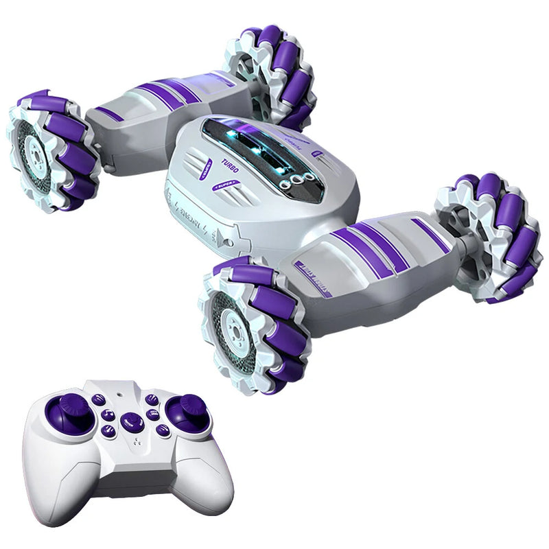 S-002 2.4G 4WD Stunt RC Car Watch Gesture Sensor Induction Deformation LED Light 360 Rotation Twist Drift Radio Remote Control Climbing Vehicle Model Children Kids Electronic Toys
