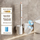 Tevorex Electric Toilet Brush Wall-Mounted Household Toilet Cleaning Brush Disposable Head Replacement Bathroom Cleaning Tool