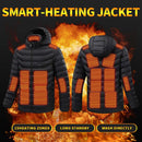 TENGOO HJ-15 Uniex Heated Jacket - 15 Heating Zones, USB Charging, Smart Thermal Warm Jacket, Motorcycle Heated Hooded Coat Outdoor Sportswear