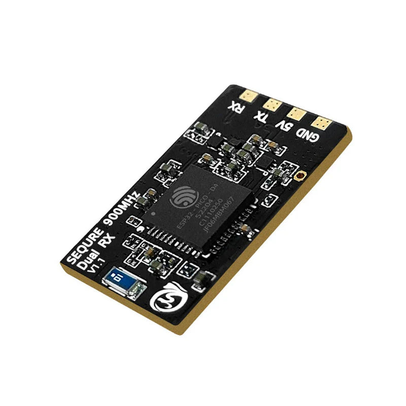 SEQURE ELRS 915MHz/868MHz Dual RX True Diversity Dual Antenna Long Range High Refresh Rate Receiver for FPV Racing Drone RC Airplane Helicopter
