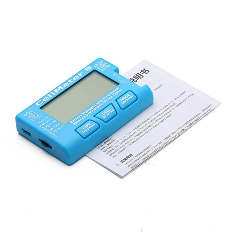 CellMeter 8 1-8S Li-Po Battery Discharge Charger Voltage Servo Test All-in-one Multi-Function Tester