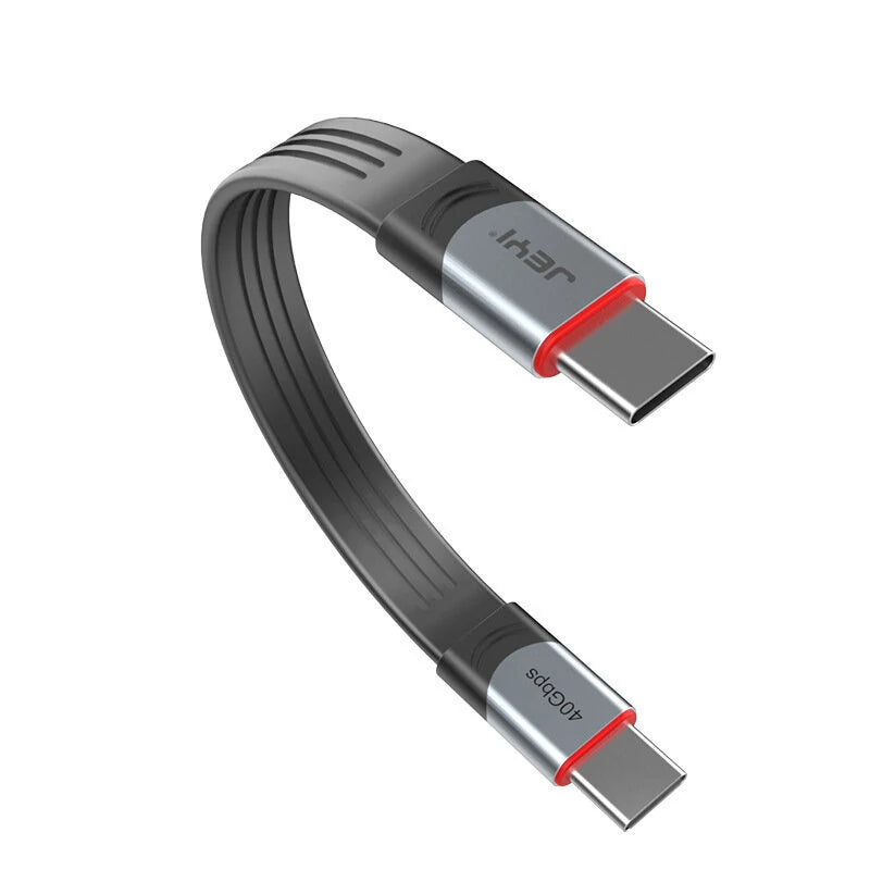 JEYI USB4.0 C to C Cable 40 Gb/s Data Transfer 100W PD3.0 Power Charging Compatible with TB4/3 USB-C and USB4 Devices
