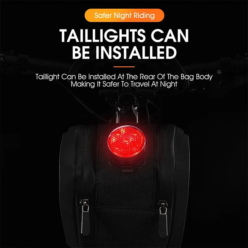 WEST BIKING 2.7L Large Capacity Waterproof Bike Bag Hard Shell MTB Road Bike Under Seat Tool Bag Quick Release Saddlebags Bike Accessories