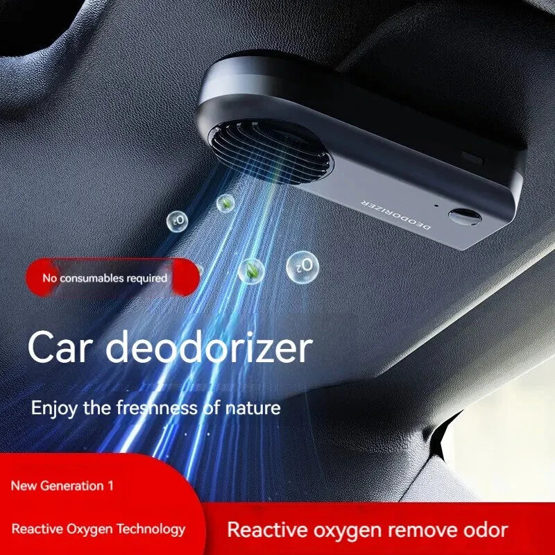 1200mAh Air Purifier Ozone Active Deodorizer Car Odor Eliminator Electronic Intelligent Odor Eliminator Ozone Purifier for Car Home Refrigerator