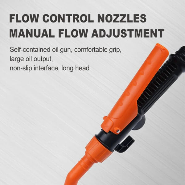 Portable Electric Oil Pump Battery-Operated Liquid Transfer Siphon 2.4 Gallons Per Minute for Gas Diesel Kerosene Water Efficient Flow Control