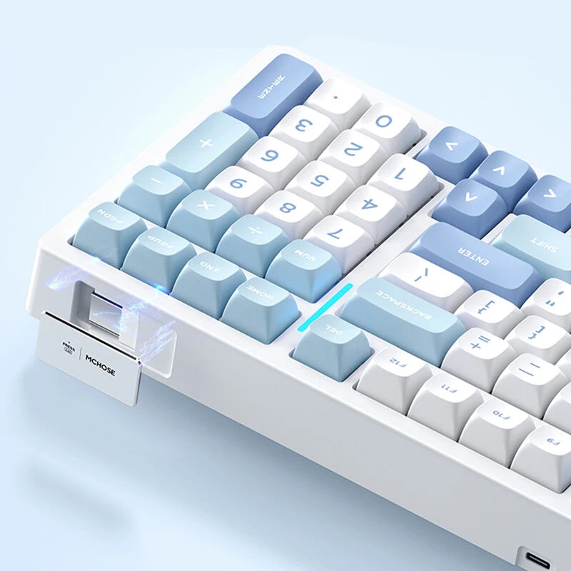 MCHOSE G98 Pro Tri-mode Mechanical Keyboard 99 Keys Hot Swappable RGB 8000mAh Battery Gasket Structure Customized Gaming Keyboards