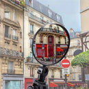 2PCS Acrylic Bicycle Rearview Mirror 360 Adjustable Rotate Wide Angle Bike Rear View Mirrors Convex Mirror for Electric Bike