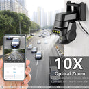 4K 6MP HD Dual-lens WiFi Surveillance Camera 10X Zoom Outdoors Night Vision Human Detection IP66 Waterproof Two-way Audio Monitoring Home Security Cameras