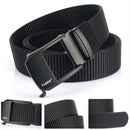 TUSHI 120cm Men's Military Tactical Nylon Belt Adjustable Wear-resistant Lightweight Waist Belt Buckle Canvas Belt Casual Sports Belts