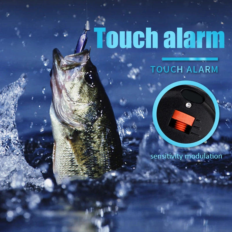ZANLURE Fishing Finder Bite Alarm with LED Light Loud Sound Electronic Buzzer Rod Clip Fish Line Gear Alert