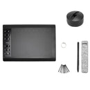 10x6 Inch Professional Graphics Drawing Tablet 12 Express Keys with for Mac Windows for Painting Designing Online Course