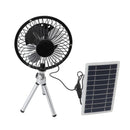 Solar Power Fan Exhaust with Monocrystalline Photovoltaic Panel Compact Portable Waterproof 15W Power Output USB-C USB-A DC Output Interfaces Ideal for Camping and Outdoor Activities