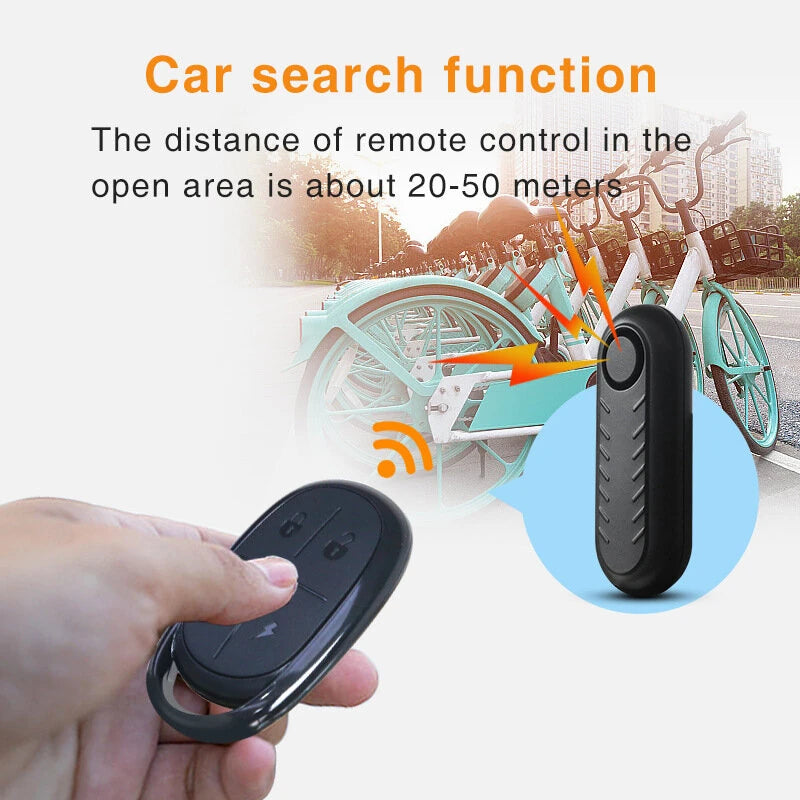 XANES 110dB Anti-Theft Bicycle Alarm Adjustable Volume Vibration Remote Waterproof Alarm for Motorcycles Electric Vehicle