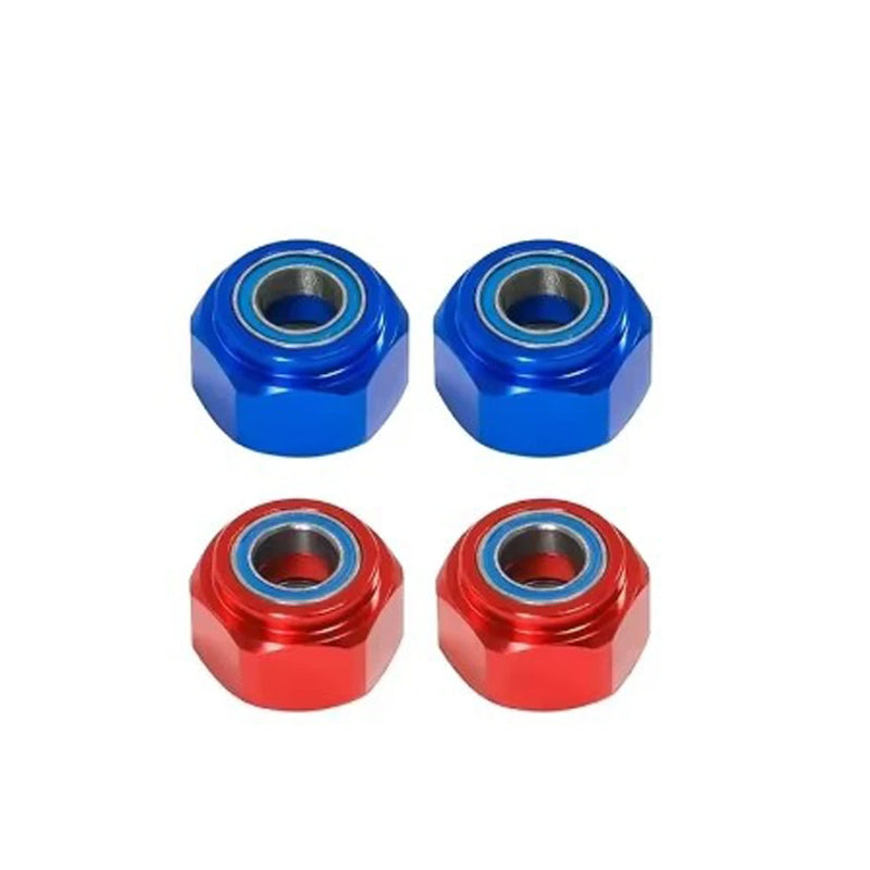 2PCS Upgrade Parts Accessories 12mm Aluminum Alloy Front Wheel Bearing Hexagonal Connector for TAMIYA DT03 1/10 RC Car Parts