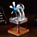 NikolaToy M16CF Hot Air Stirling Engine Model CNC Machined Aluminum Alloy Design Creative Desktop Ornaments Decoration Science Discovery Toys