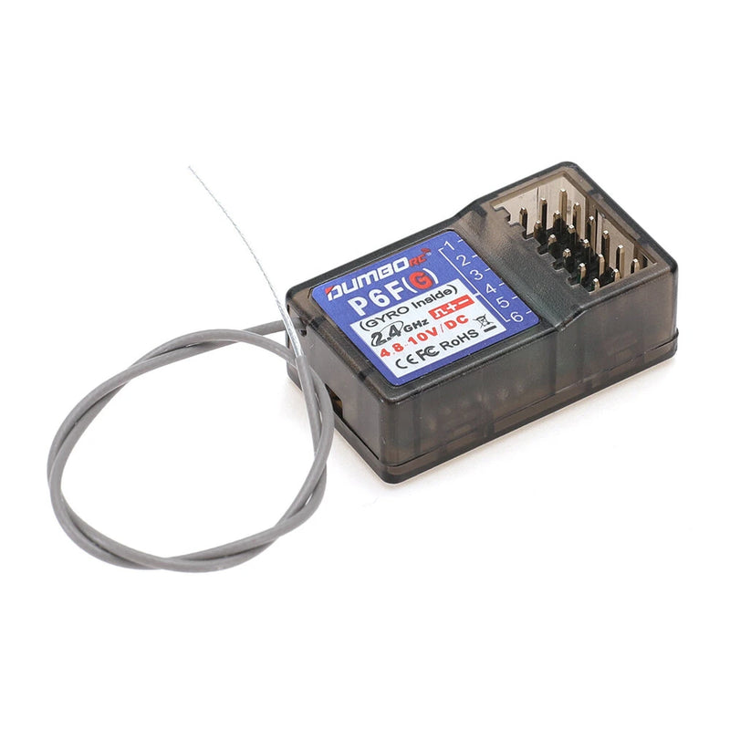 DUMBORC P6F(G) 2.4GHz 6CH RC Receiver Support Gyro for X4 X5 X6 X6PM Radio Transmitter Remote Controller