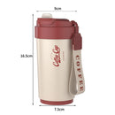 IPRee 450ml Ceramic Coffee Mug Temperature Display Thermos Cup 316 Stainless Steel Water Cup Portable Heat Preservation