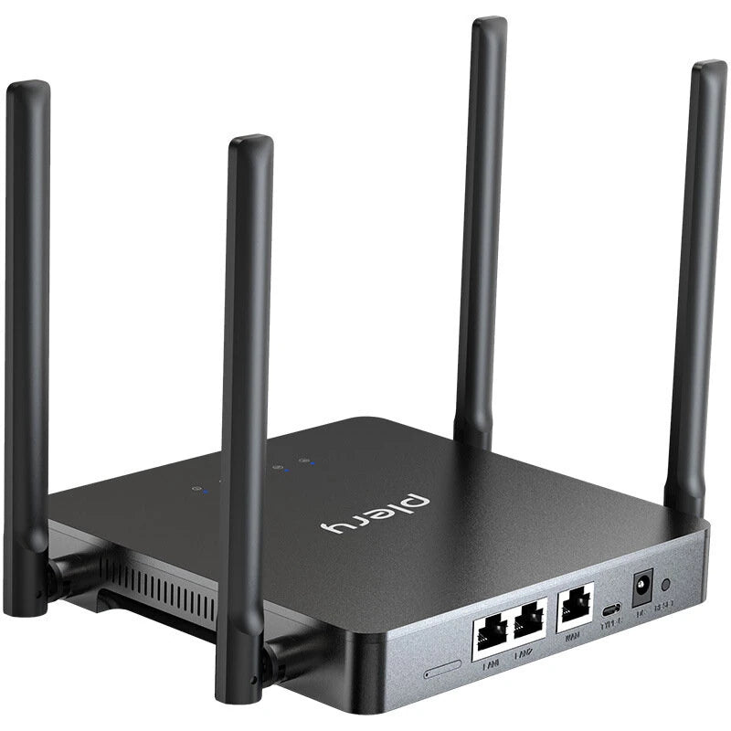 PLERY R626 4G LTE Router Long Range 2.4G 5.8G Dual Band 1200Mbps Fast Wireless WiFi Router with Nano SIM Card Slot