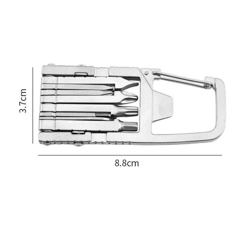 IPRee 13 in 1 Folding Multi-function Tool Stainless Steel Portable Bottle Opener Folding Screwdriver Outdoor Bicycle Repair Tool