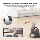 SriHome DH013 4MP HD Smart Pet Camera WiFi Mobile Robot with AI Tracking Auto Recharge 10000mAh Battery Night Vision Two Way Audio for Monitoring and Playing with Pets