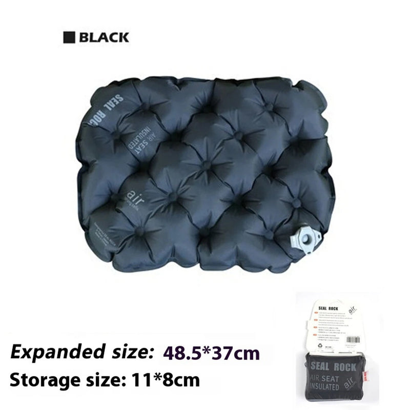 IPRee 48.5x37.5cm Ultralight Air Cushion Outdoor Camping Sleep Cushion Folding Inflatable Pillows Chair Cushion Seat Pads With Storage Bag