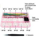 SH1.0 Connectors and Pre-Crimped Silicone Cables Compatible with JST SH 1.0mm for SPRacingF3 Omnibus F4 Pro F7 Racing Drone 15cm Wire