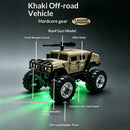 TRASPED HG4-469 RTR 1/64 2.4G RWD Mini H1 Alloy Army Military Truck RC Car Off-Road LED Light Three Speed Support App Remote Control Vehicles Models Pocket Toys Desktop Collection Gift For Boys