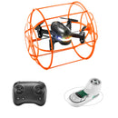 YLR/C S166 Removable 2 Batteries Design Climb Wall Flat Running AIR Flying Modes with Gradient Lighting 360 Stunt Roll Grid Full Protection Child Gift RC Toys Drone Quadcopter RTF