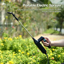 Battery Powered Sprayer Garden Sprayer Electric Plant Rechargeable Sprayer Ergonomic Handle 3 Nozzles for Garden Versatile