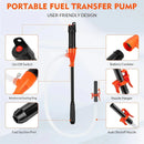 Portable Electric Oil Pump Battery-Operated Liquid Transfer Siphon 2.4 Gallons Per Minute for Gas Diesel Kerosene Water Efficient Flow Control