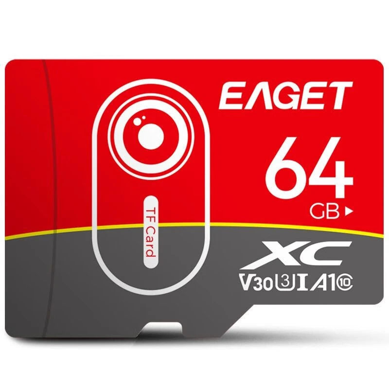 EAGET T1 TF Memory Card 128GB 64GB 32GB Class10 U3 High Speed Flash Memory Flash Cards for Phone Driving Recorder Camera