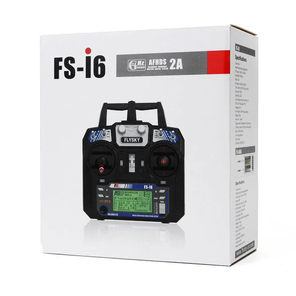 FlySky FS-i6 i6 2.4G 6CH AFHDS RC Radio Transmitter Without Receiver for FPV RC Drone Engineering Vehicle Boat Robot