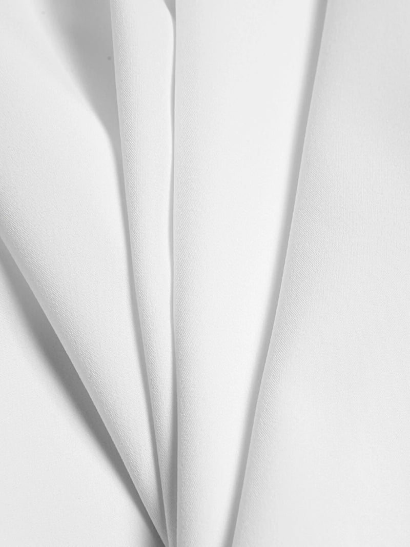 INCERUN Mens Shirt Patchwork Lace Short Sleeve White Shirt Summer Casual Daily Lapel Top Men Clothing