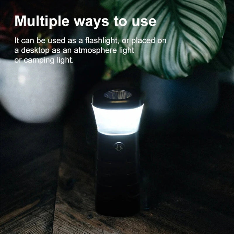 Multifuntion Outdoor Camping Portable Multi-scene Light Safe and Fast Charging LED Flashlight for Read Adventure Camping
