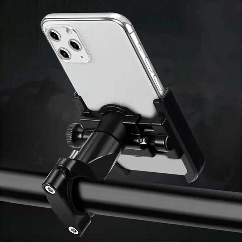XANES 50-95mm Aluminum Alloy Bicycle Phone Holder 360 Rotatable Adjustable Extremely Firm Grip Mobile Handlebar Bracket for MTB Motorcycle Electric Vehicle