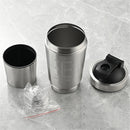 IPRee Stainless Steel Protein Shaker Double Layer Cup Portable Fitness Sports Mug Nutrition Shakers Cup Water Bottles Water Cup Portable Shakers Kettle