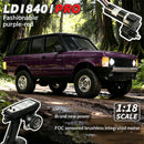 LDRC 18401 PRO RTR 1/18 2.4G 4WD FOC Sensored Brushless RC Car Rock Crawler Off-Road Climbing Truck LED Light Full Proportional Vehicles Models Metal Drive Shaft Oil Shocks Toys
