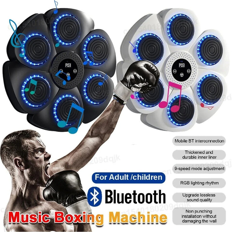 KALOAD Smart Music Boxing Machine Bluetooth Wall-Mounted Boxing Trainer Reaction Exercise Boxing Wall Target for Men Women Children