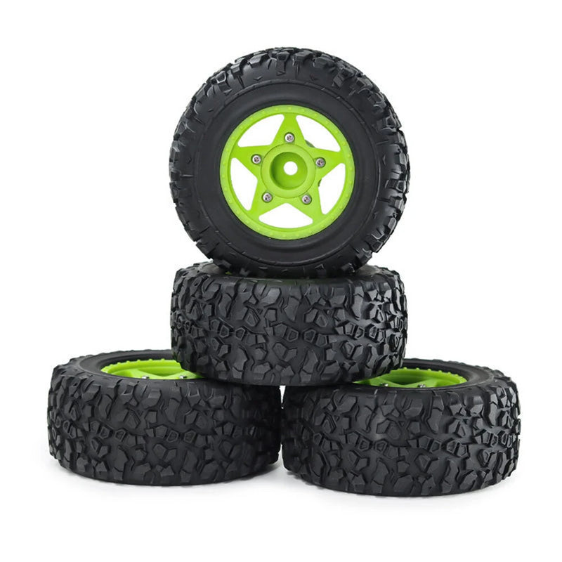 4PCS D231 Upgraded Off-Road Tires Wheels for 1/8 1/10 Short Course Truck RC Cars Vehicles Models Parts Accessories