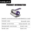 SOKANY Vacuum Cleaner for Home Bedroom Sofa Dust Mite Eliminator Germicidal Disinfection Tool 1400W Dust Mites Vacuum Cleaner