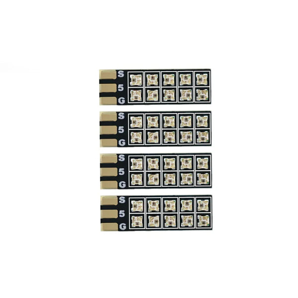 4PCS HGLRC LED LONGXL 13mm LED Strips Small Size Programmable Color Change for RC FPV Racing Drones