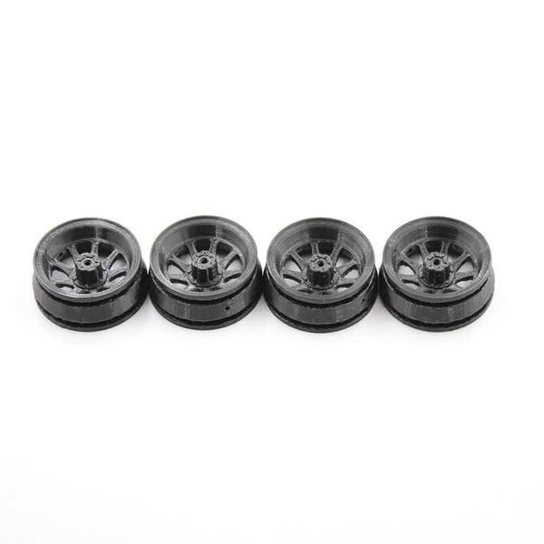 QY3D 4PCS MNRC MN82 1/12 RC Car Parts Tires Wheels Rims for TOYOTA Land Cruiser LC79 Vehicles Models Spare Accessories