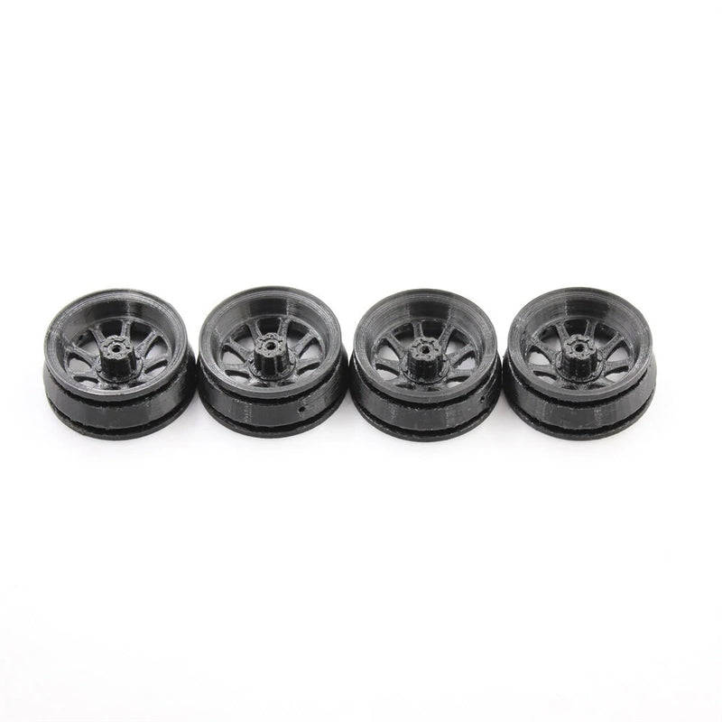 QY3D 4PCS MNRC MN82 1/12 RC Car Parts Tires Wheels Rims for TOYOTA Land Cruiser LC79 Vehicles Models Spare Accessories