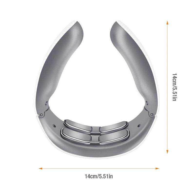 CHIGO 4-Head Neck Massager TENS Muscle Neck Massager Wireless Electric Neck Massager Device 6 Massage Modes 9 Strength Levels