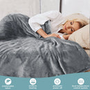 Baban 150*180cm Electric Heated Blanket Heating Bed Blankets Throw with 6 Heating Levels 10 Hours Auto Off Over-Heated Protection Ultra Soft Warm Flannel ETL Certified